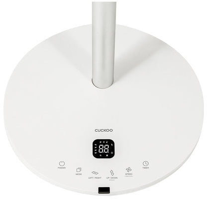 Cuckoo Air Circulator Fan CF-AC1410WH | Remote Control, Turbo Mode, Whisper Quiet, 360° Rotation