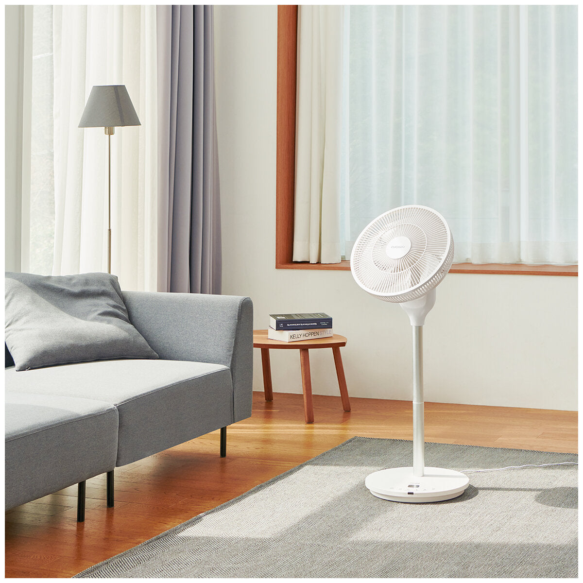 Cuckoo Air Circulator Fan CF-AC1410WH | Remote Control, Turbo Mode, Whisper Quiet, 360° Rotation