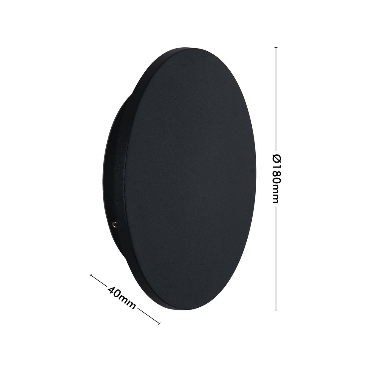 Verve Maxwell Interior Wall Light - LED - 9W - 180mm - Matt Black - Minimalist Design - SuperSaverAU - view 4