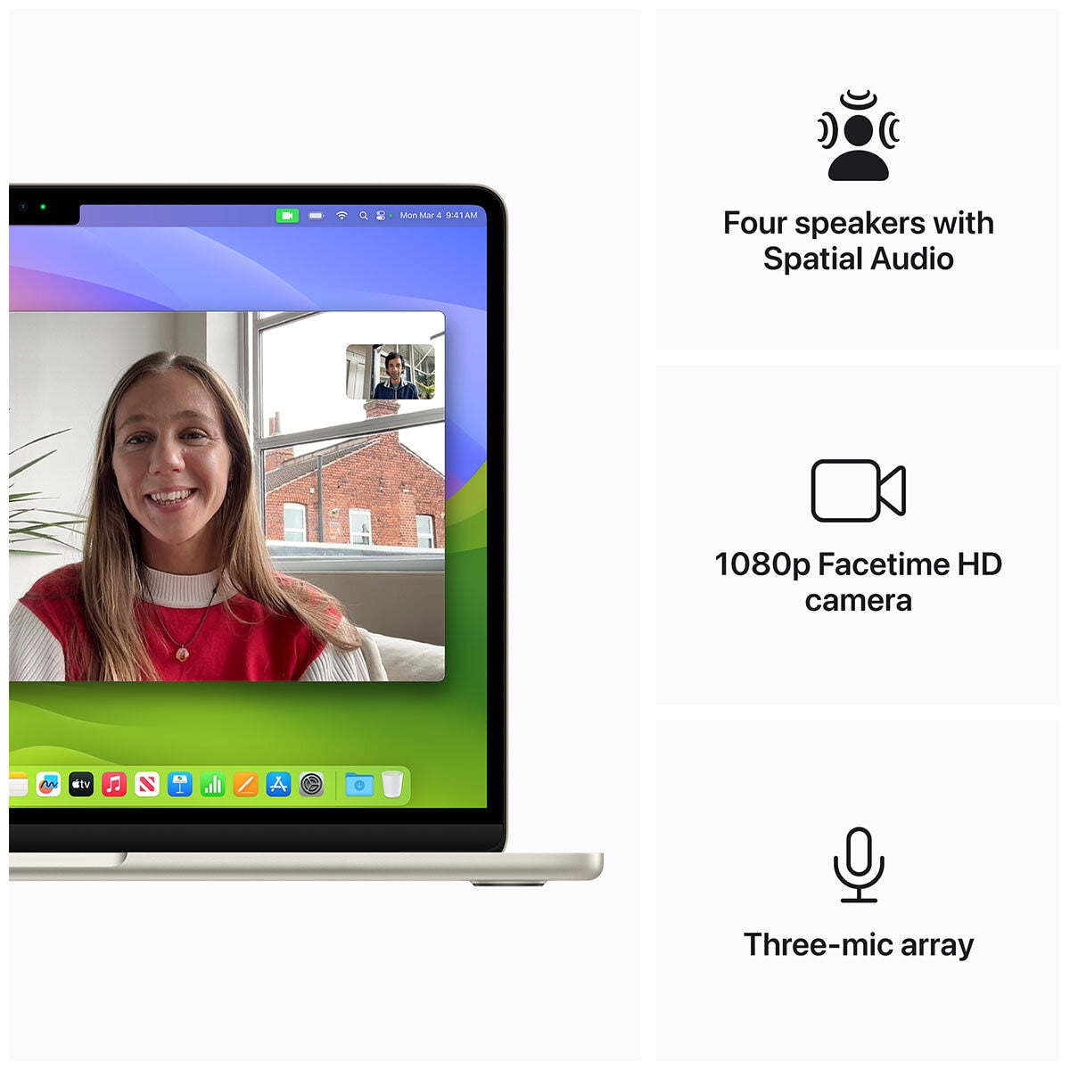 MacBook Air 13 Inch With M3 Chip 8 Core GPU 16GB 256GB SSD Starlight