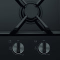Westinghouse 60cm 3 Burner Gas Cooktop - Black Ceramic Glass - 19MJ/h Wok Burner - WHG639BD