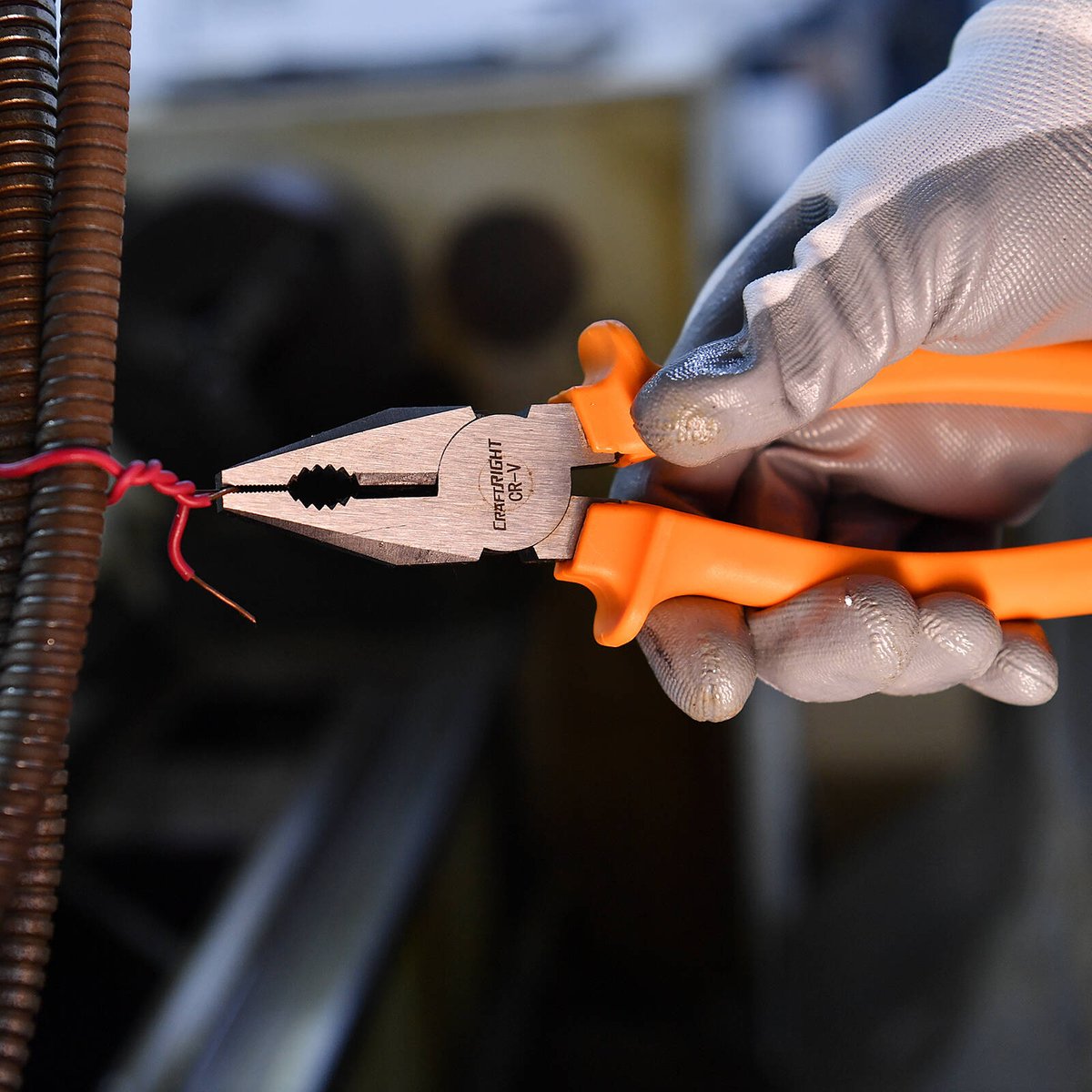 Craftright 200mm Combination Plier - CR-V Steel - Orange - Model CR8000 - SuperSaverAU - view 2