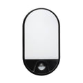 Brilliant Lighting 10W Barnet Slimline Oval Bunker Security Sensor Light - 115mm x 208mm - Black - Motion Detection - Weather Resistant - SuperSaverAU - view 1