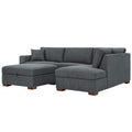 Thomasville Fabric Sectional With Storage Ottoman 3 Piece - SuperSaverAU - view 2