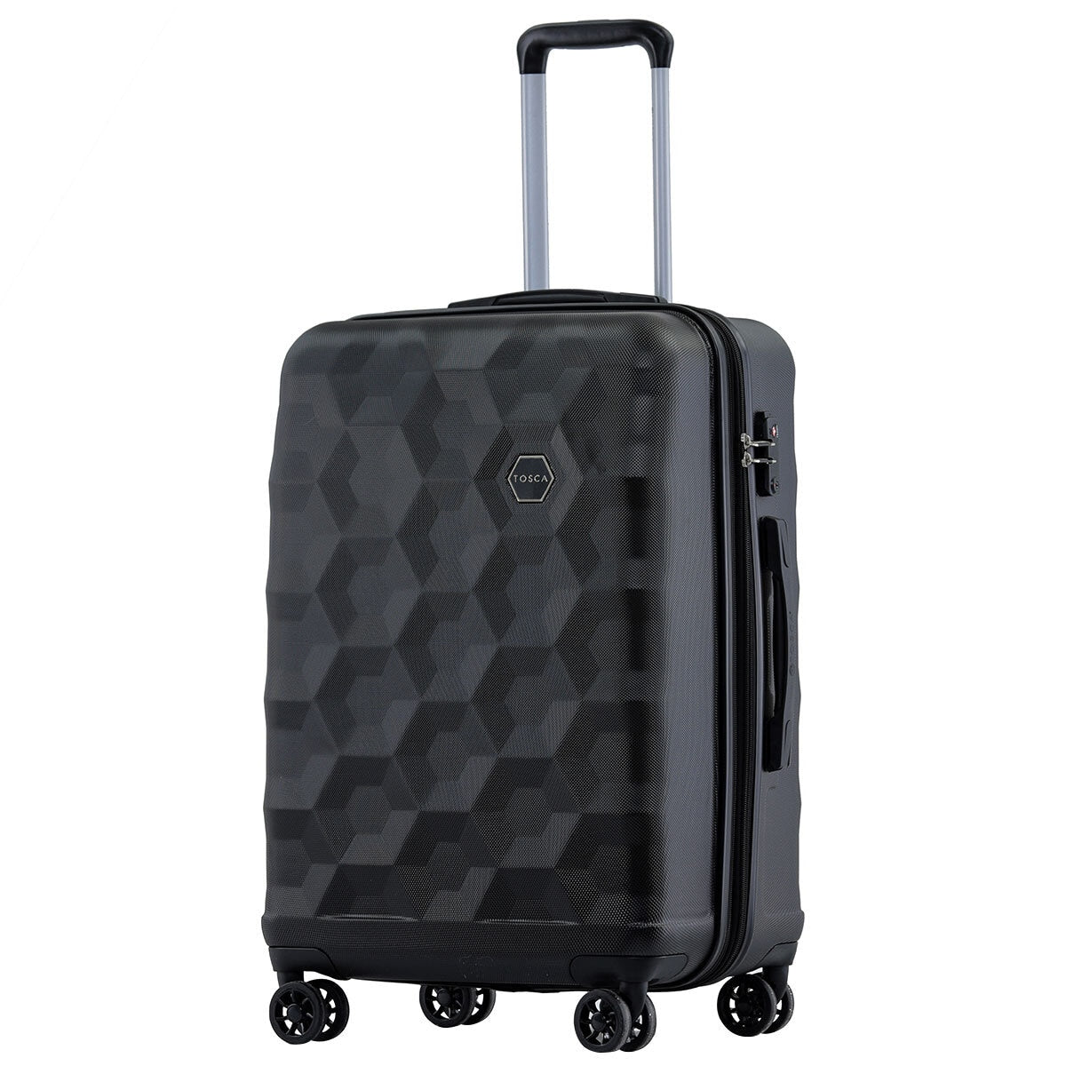 Tosca Bahamas Luggage 3 Piece Set Black - Lightweight ABS, TSA Lock, Spinner Wheels - SuperSaverAU - view 4