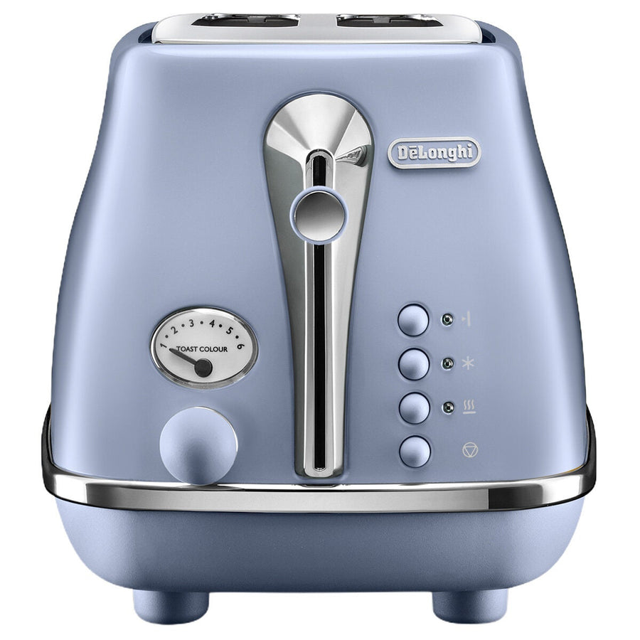 DeLonghi Icona Capitals 2 Slice Toaster - Amsterdam Blue, Electronic Browning Control - CTOC2003LA