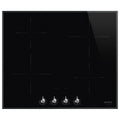 Smeg 60cm Induction 4 Burner Cooktop - Control Knobs, Boost on All Zones, Child Lock - SI364BM