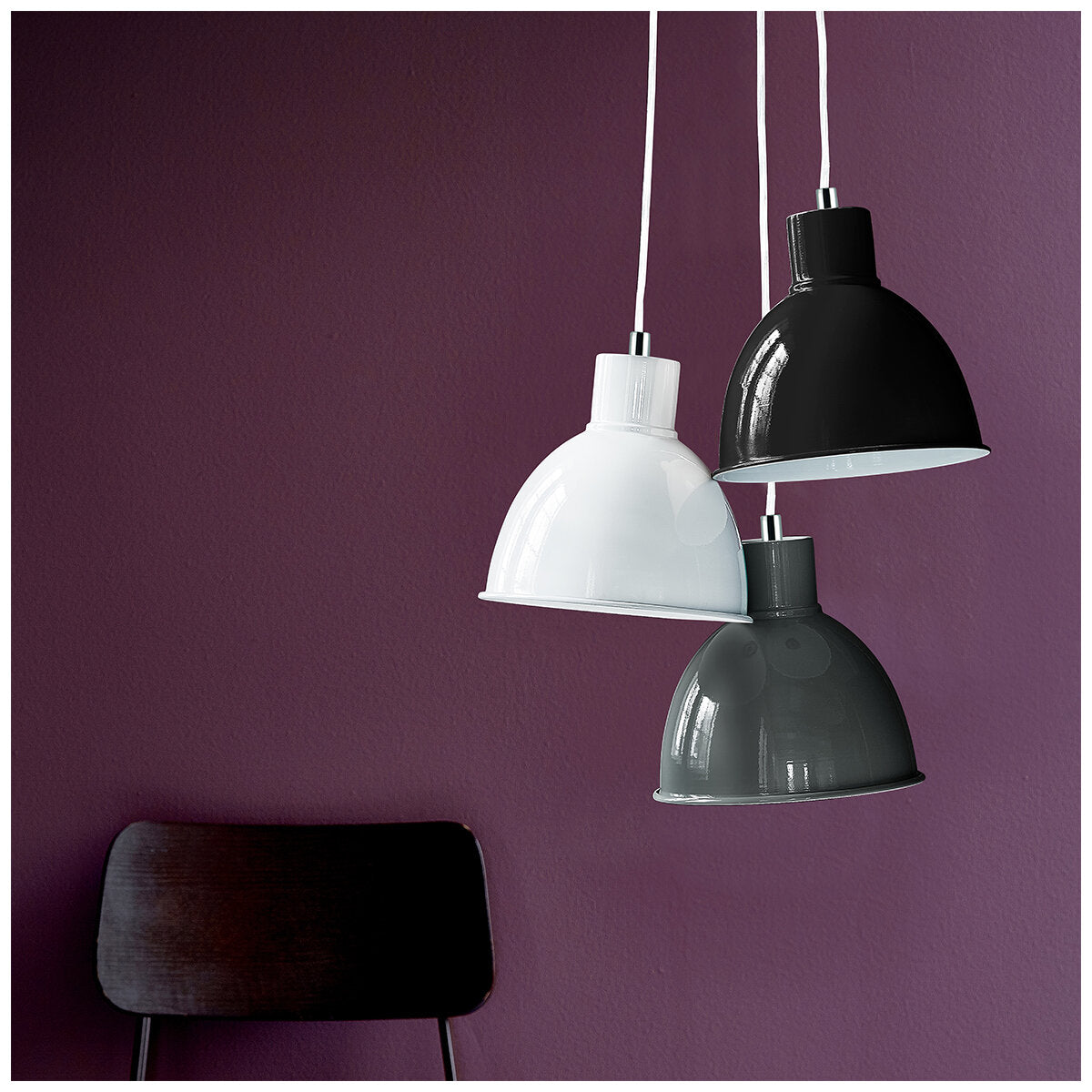 Nordlux Pop Pendant Light White Metal E27 - SuperSaverAU - view 2