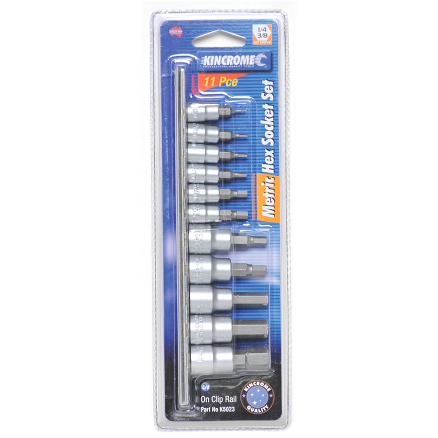 Kincrome Socket Set - 11 Piece - S2 Steel - Heavy Duty Use - SuperSaverAU - view 1