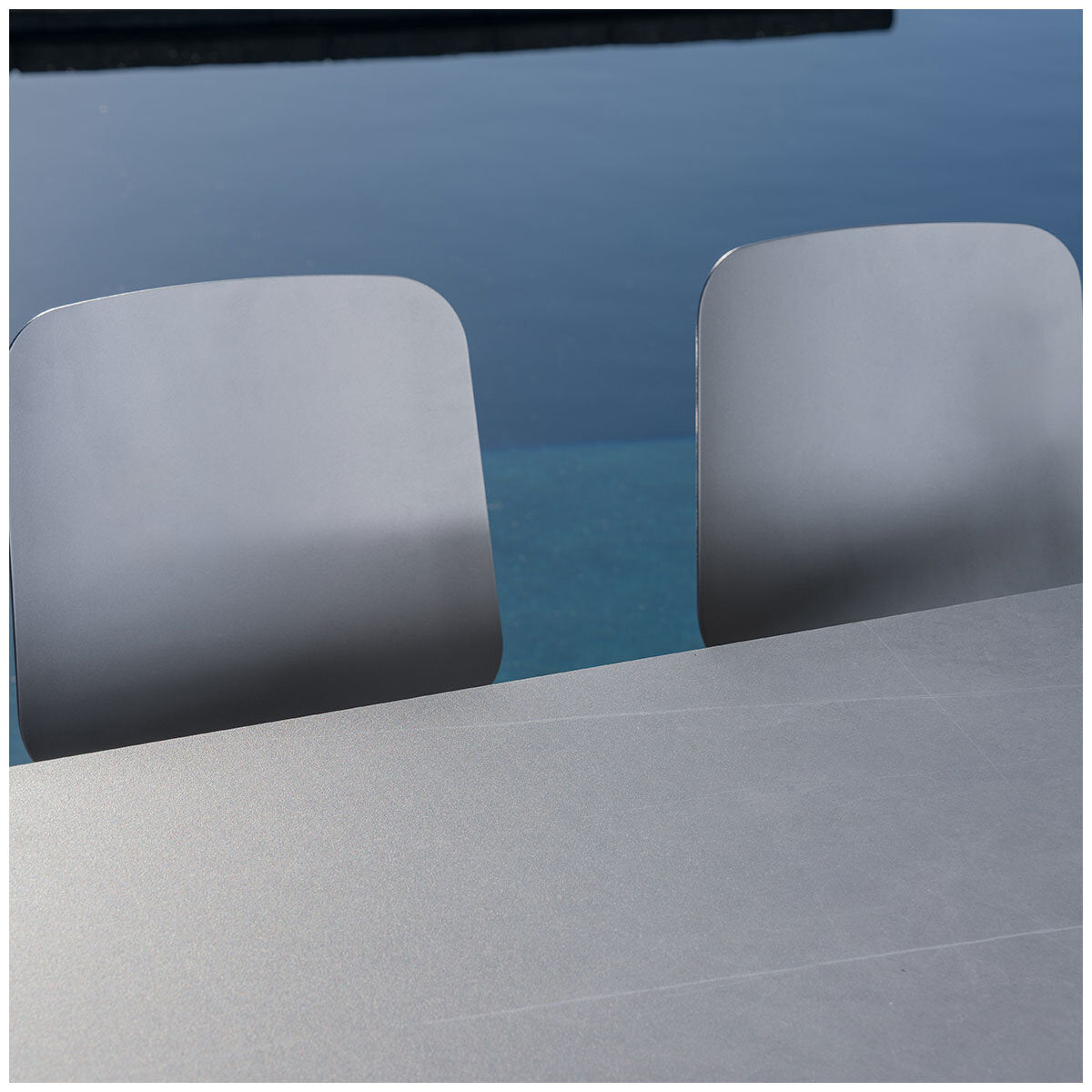 SunVilla Biblos 7-Piece Outdoor Dining Set – Weather-Resistant Wicker & Glass Topped Table with Chairs