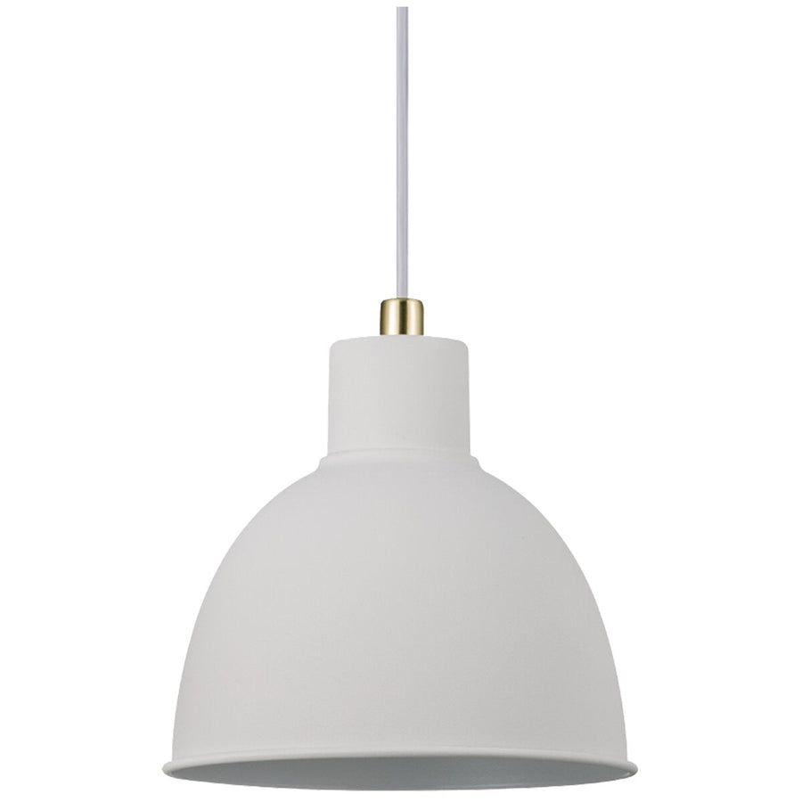 Nordlux Pop Rough Pendant Light White Metal E27 - SuperSaverAU - view 1