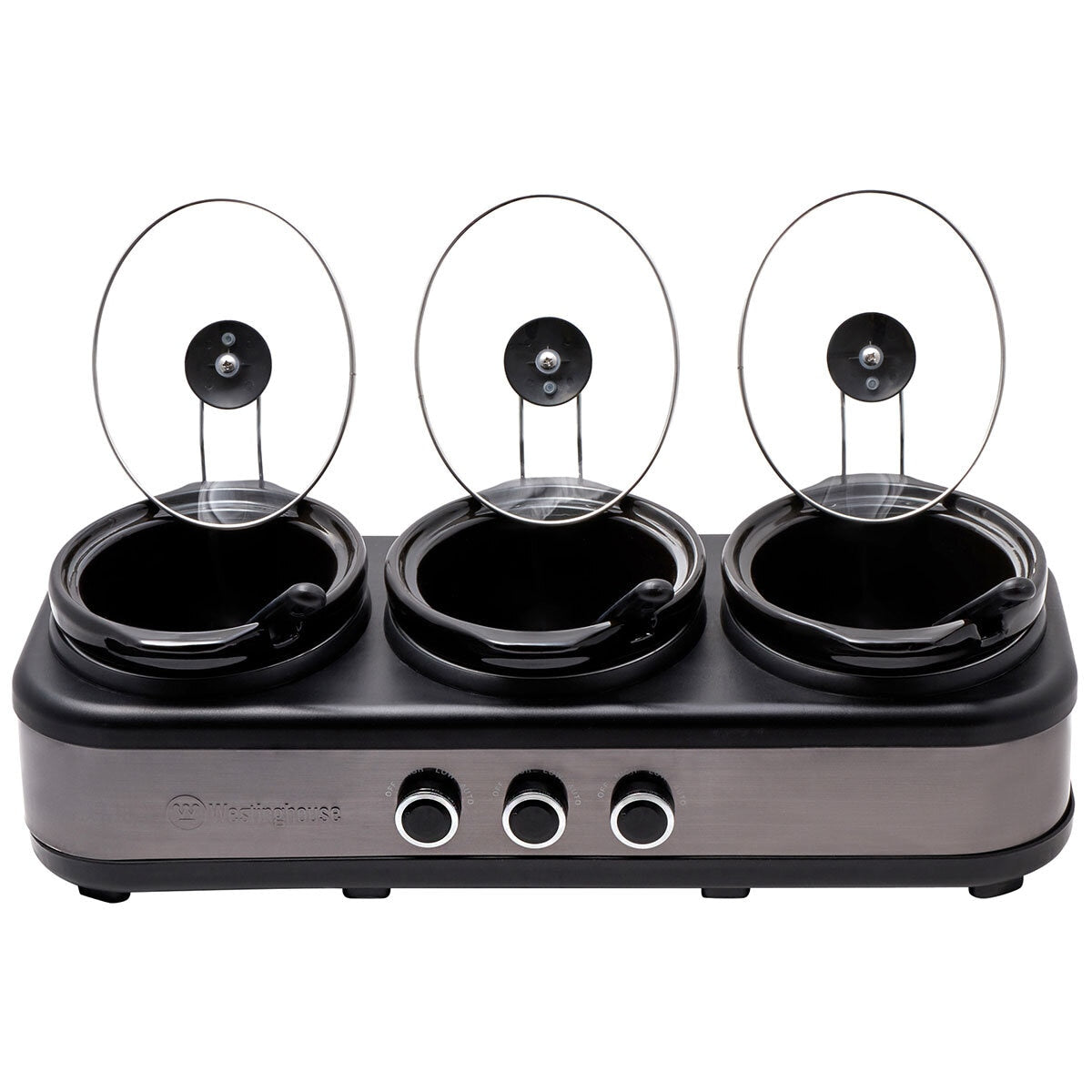 Westinghouse Slow Cooker Ceramic Pots 3 x 2.5L WHSC07KS - SuperSaverAU - view 3