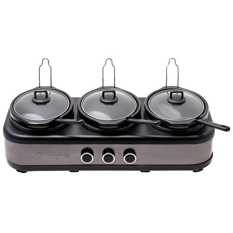 Westinghouse Slow Cooker Ceramic Pots 3 x 2.5L WHSC07KS - SuperSaverAU - view 1