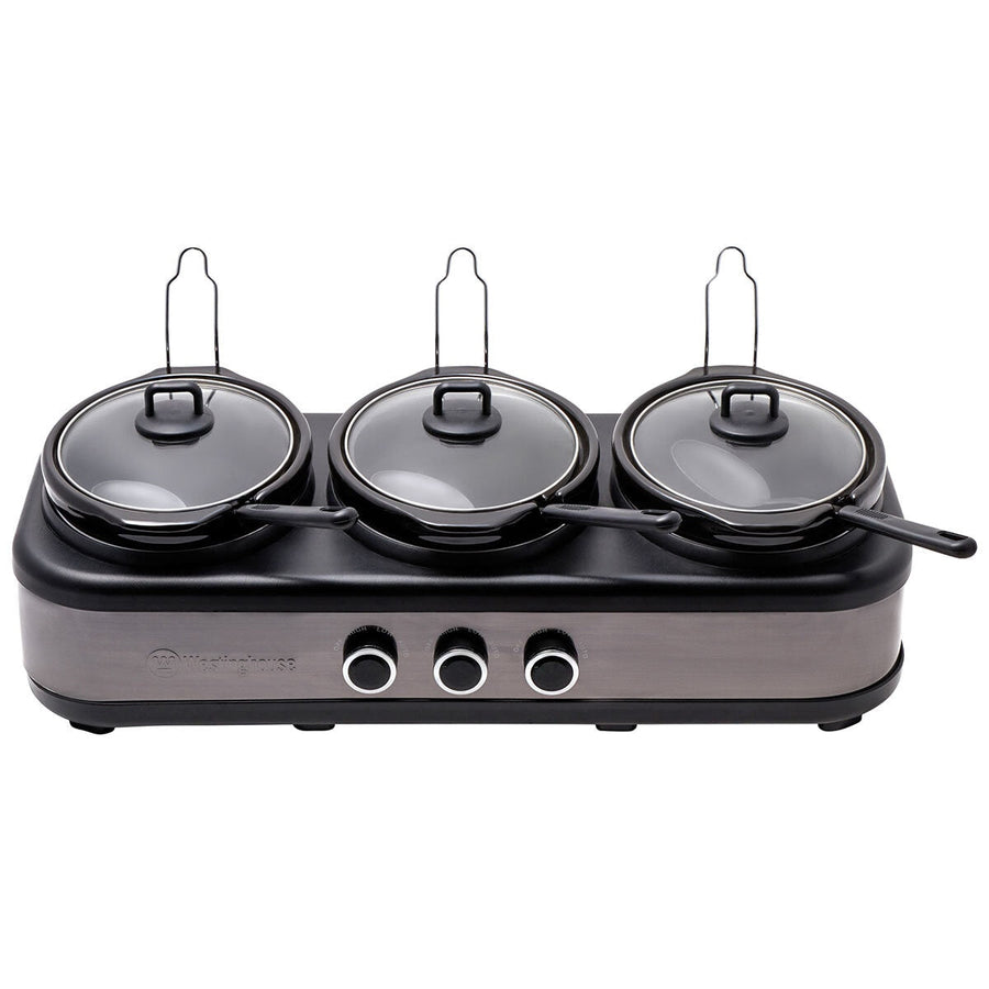 Westinghouse Slow Cooker Ceramic Pots 3 x 2.5L WHSC07KS - SuperSaverAU - view 1