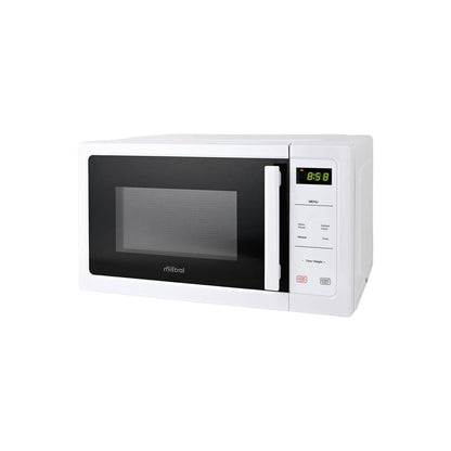 Mistral 25L Digital Microwave - 850W - White - 60-Minute Timer - Child Lock