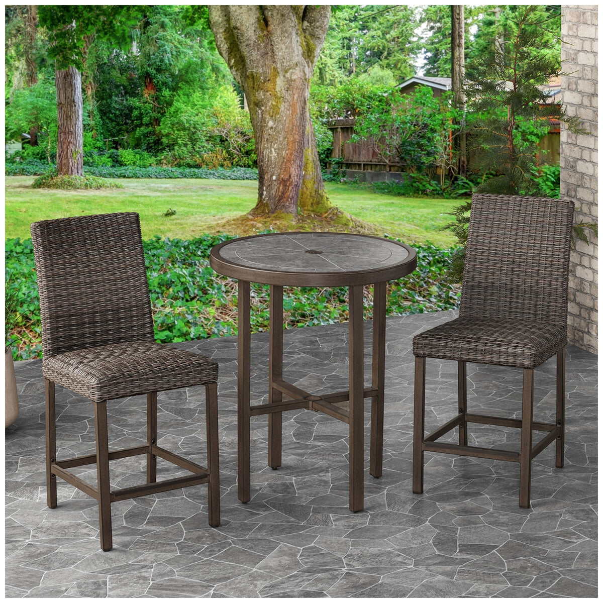 Agio McKinnon High Dining Set 3 Piece