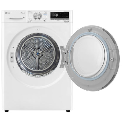LG 8kg Heat Pump Dryer DVH5-08W White - Finish: White, Energy-Efficient Drying