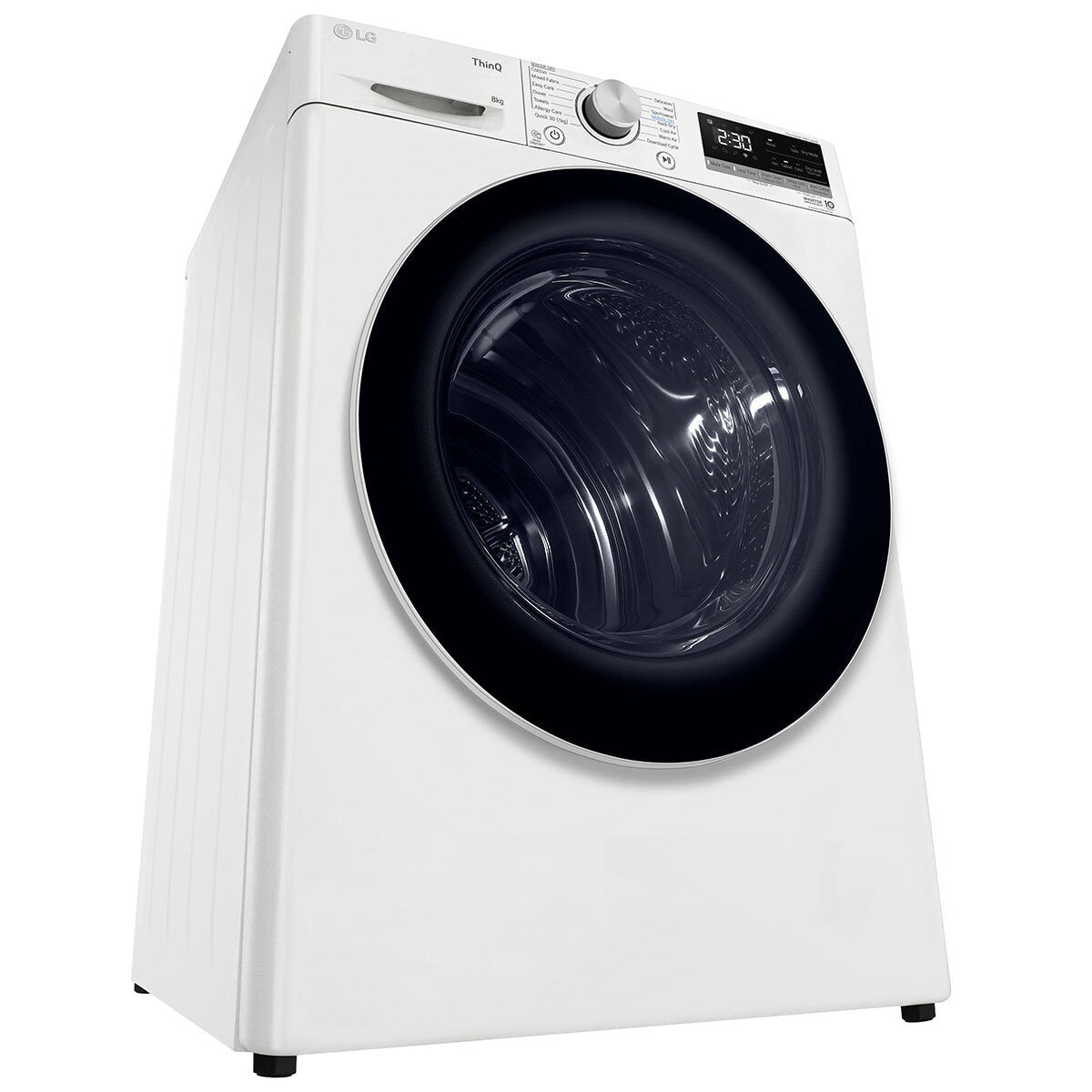 LG 8kg Heat Pump Dryer DVH5-08W White - Finish: White, Energy-Efficient Drying - SuperSaverAU - view 8