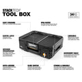 Toughbuilt Stacktech Tool Box - 1 Pack - 410mm x 180mm x 530mm - Durable Storage Solution - SuperSaverAU - view 5