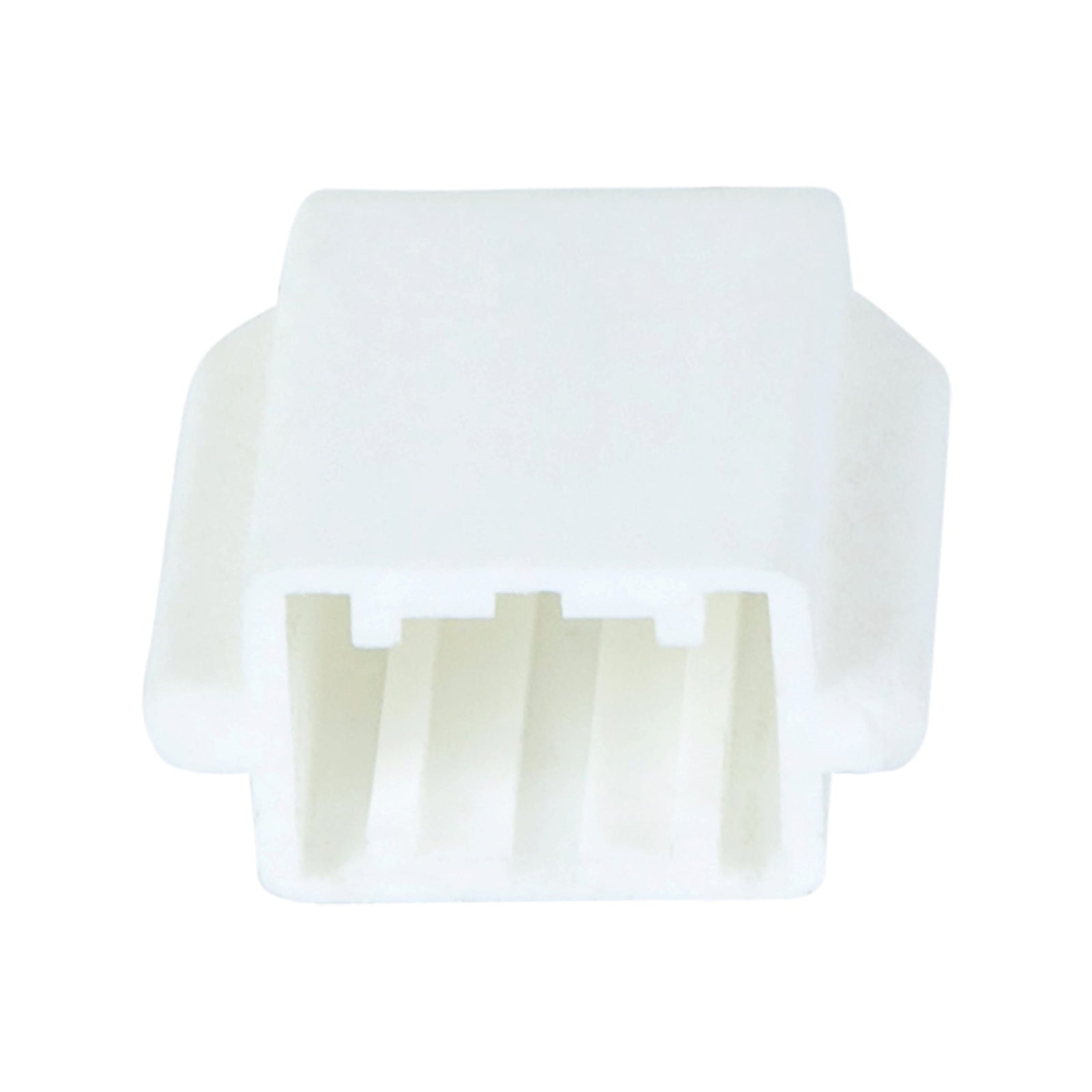 Flexi Storage Home Solutions White Double Slot Wire Shelf Bracket End Cover - 25 x 12 x 25mm 12 Pack