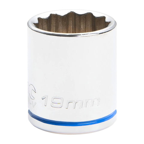 Kincrome 19mm 3/8 Drive Socket - Chrome Vanadium Steel - Rust Resistant - SuperSaverAU - view 1