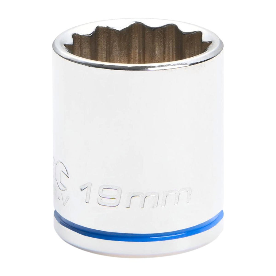 Kincrome 19mm 3/8 Drive Socket - Chrome Vanadium Steel - Rust Resistant - SuperSaverAU - view 1