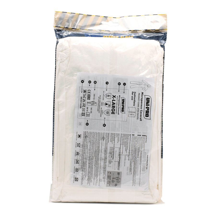 Uni-Pro Extra Large Microporous Coveralls White Type 5/6