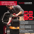 Quickloader Retractable Ratchet Strap Tie Down 5m x 35mm 1000kg - 2 Pack - Red - Heavy-Duty Cargo Securement - SuperSaverAU - view 3