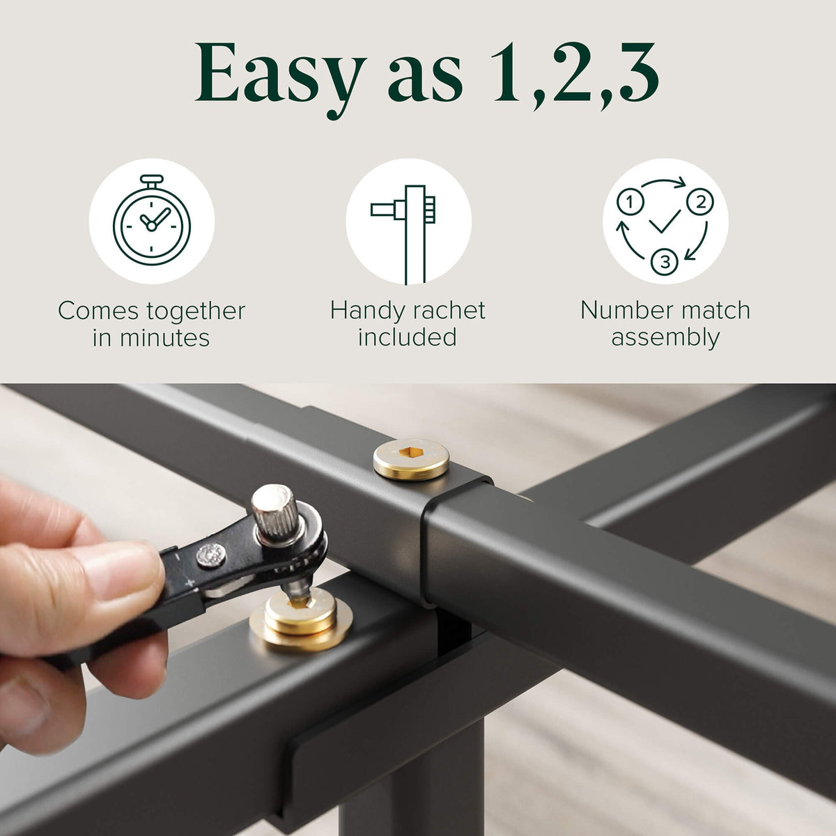Zinus Moiz Single Bamboo Wooden Bed Base - 150kg Capacity, No Box Spring Needed - AU-FBMMB2ZC-12S