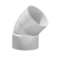 Holman 65mm 45 Degree Female PVC DWV Bend, Underground Rated
