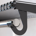 Flexi Storage Black Hanging Rod Bracket 2 Pack - 80mm x 100mm - Easy Install - SuperSaverAU - view 2