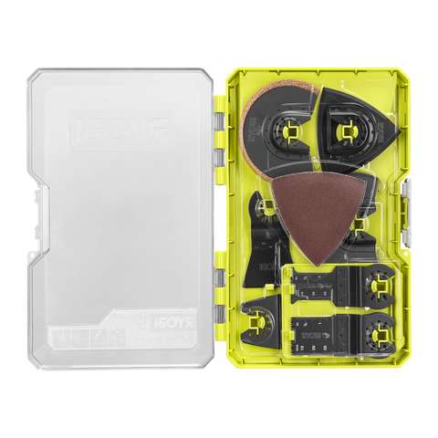 Ryobi 15 Piece Multi Tool Accessory Set Sanding Sheets and Blades RMTB152
