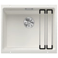 Blanco Etagon 500-U single bowl undermount sink - white finish, Etagon rails, InFino drain - 528008