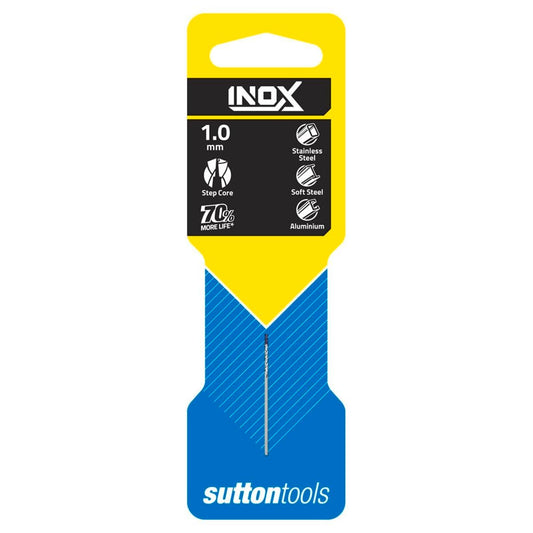 Sutton Tools 1.0mm Inox Stainless Steel Jobber Drill Bit - M2 HSS - Durable
