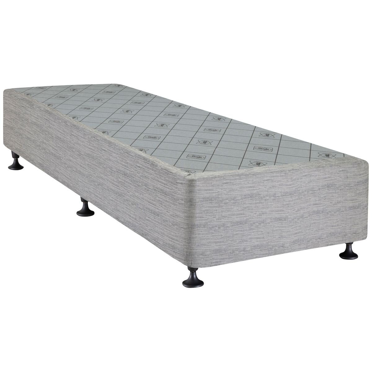 Sealy Posturepedic Long Single Bed Base - Sand Finish, Pine and Steel Frame - PPB-SAN-SXL
