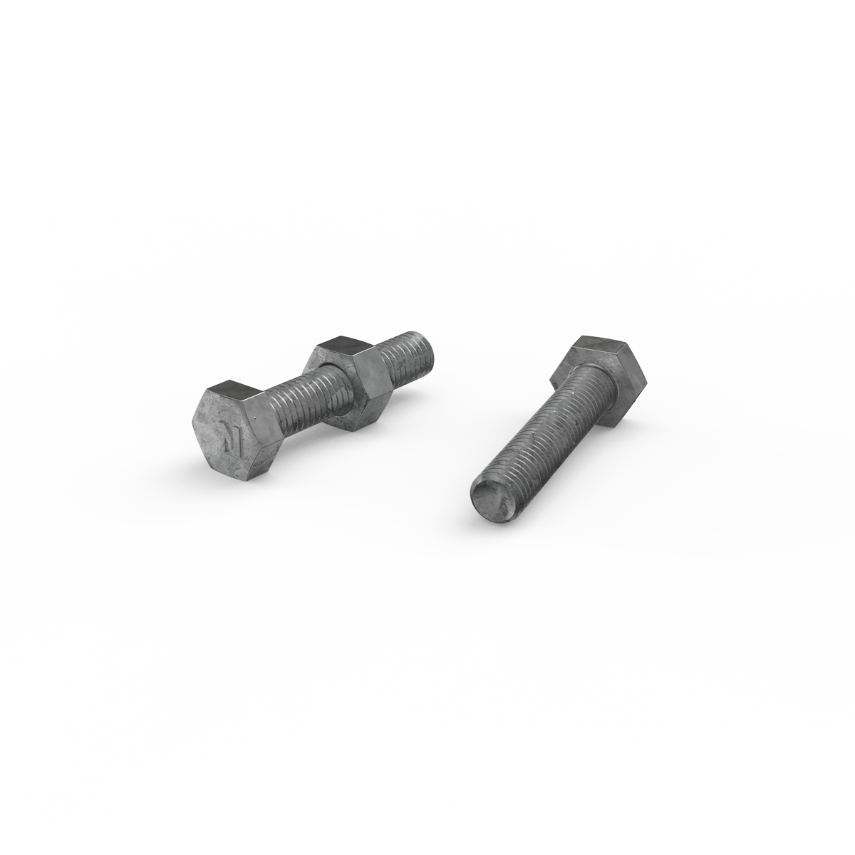 Zenith Hot Dip Galvanised Hex Head Bolts and Nuts M8 x 40mm 25 Pack - SuperSaverAU - view 3