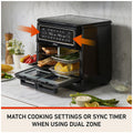 Sunbeam Multi Zone 11.4L Air Fryer Oven - Removable Centre Wall, Single or Dual Zone - AFP6000BK