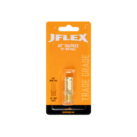 JFLEX 1/2" Tailpiece x 1/4" BSP Male