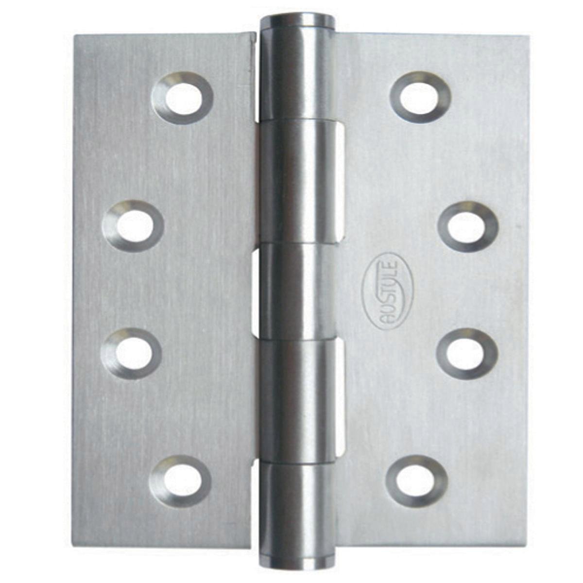 Austyle 304 Stainless Steel Fire Rated Fixed Pin Hinge 100mm x 100mm - SuperSaverAU - view 1