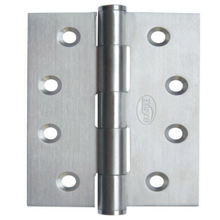 Austyle 304 Stainless Steel Fire Rated Fixed Pin Hinge 100mm x 100mm - SuperSaverAU - view 1