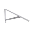 Carinya 400 x 350mm White Straight Stayed Bracket, Powder Coated Steel, 100kg, Multi-Orientation