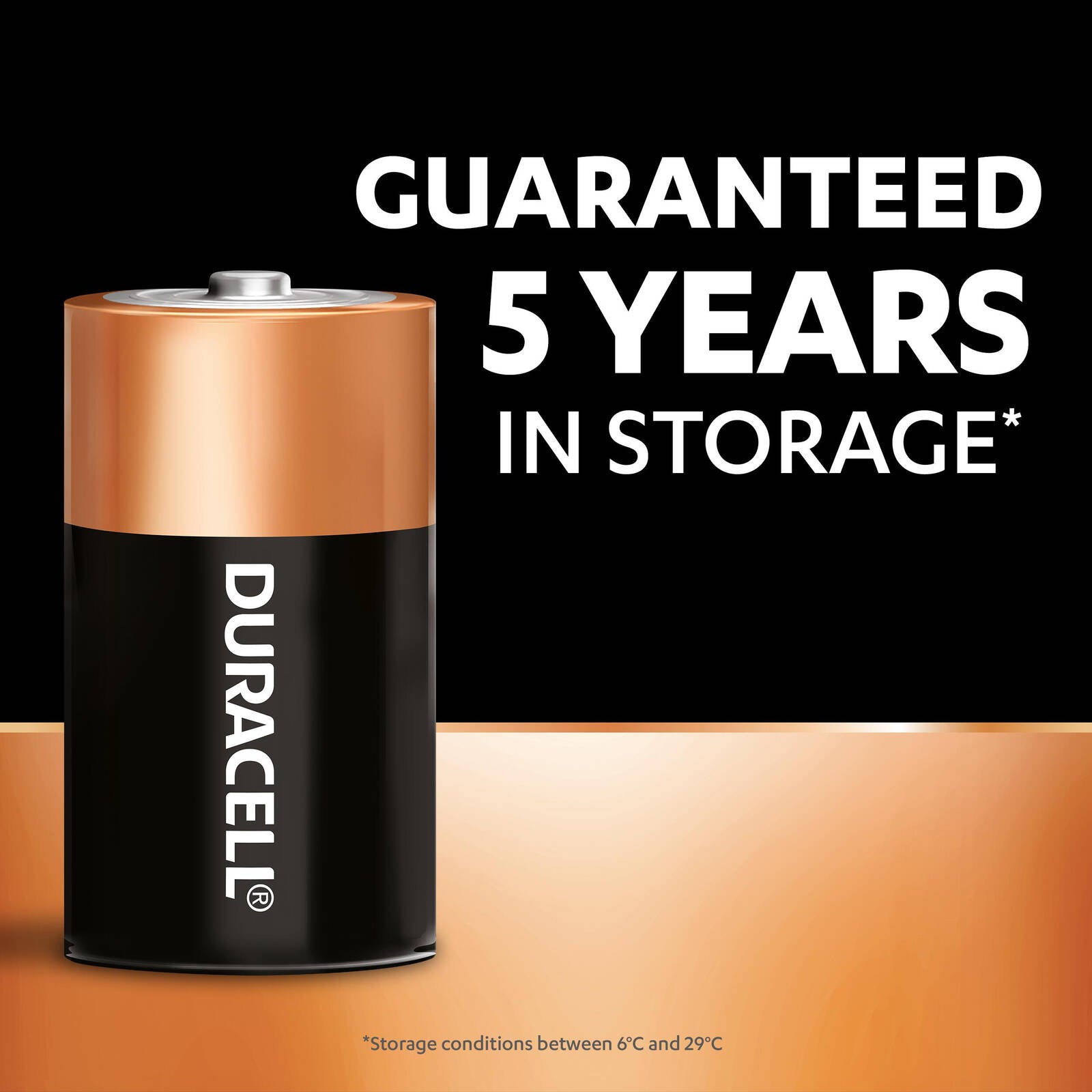 Duracell Coppertop D Alkaline Batteries 1.5V - 4 Pack
