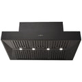 Schweigen 120cm BBQ Canopy Rangehood - Matte Black, 2500m³/h, Twin Internal Motors, Remote - CL7372BPAK
