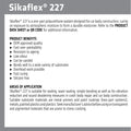 Sika Sikaflex 227 Auto & Construction Sealant 150ml, White Polyurethane