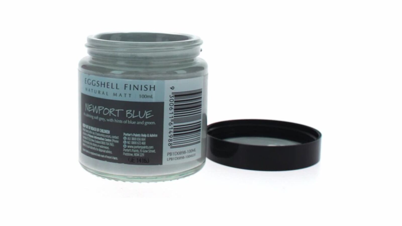 Porter's 100ml Newport Blue Eggshell Broadwall Washable Paint Sample