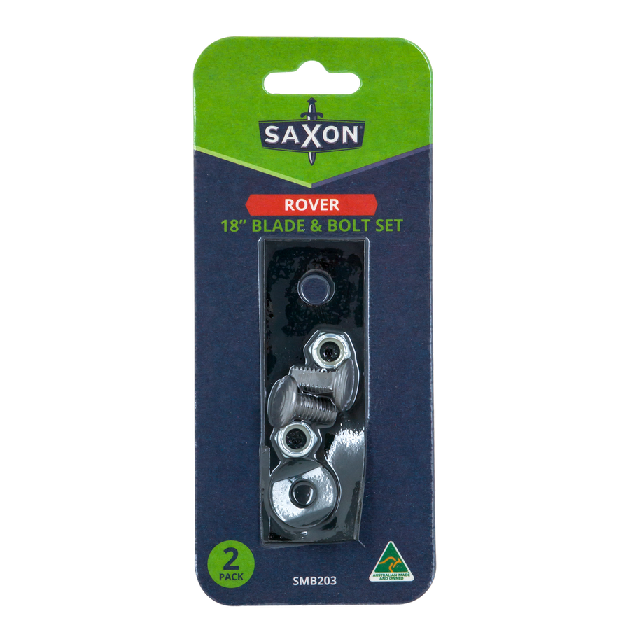 Saxon 18 Mower Blade and Bolt Set - 2 Pack - 18" - Compatible with Rover 18 & 20 Models - SuperSaverAU - view 1