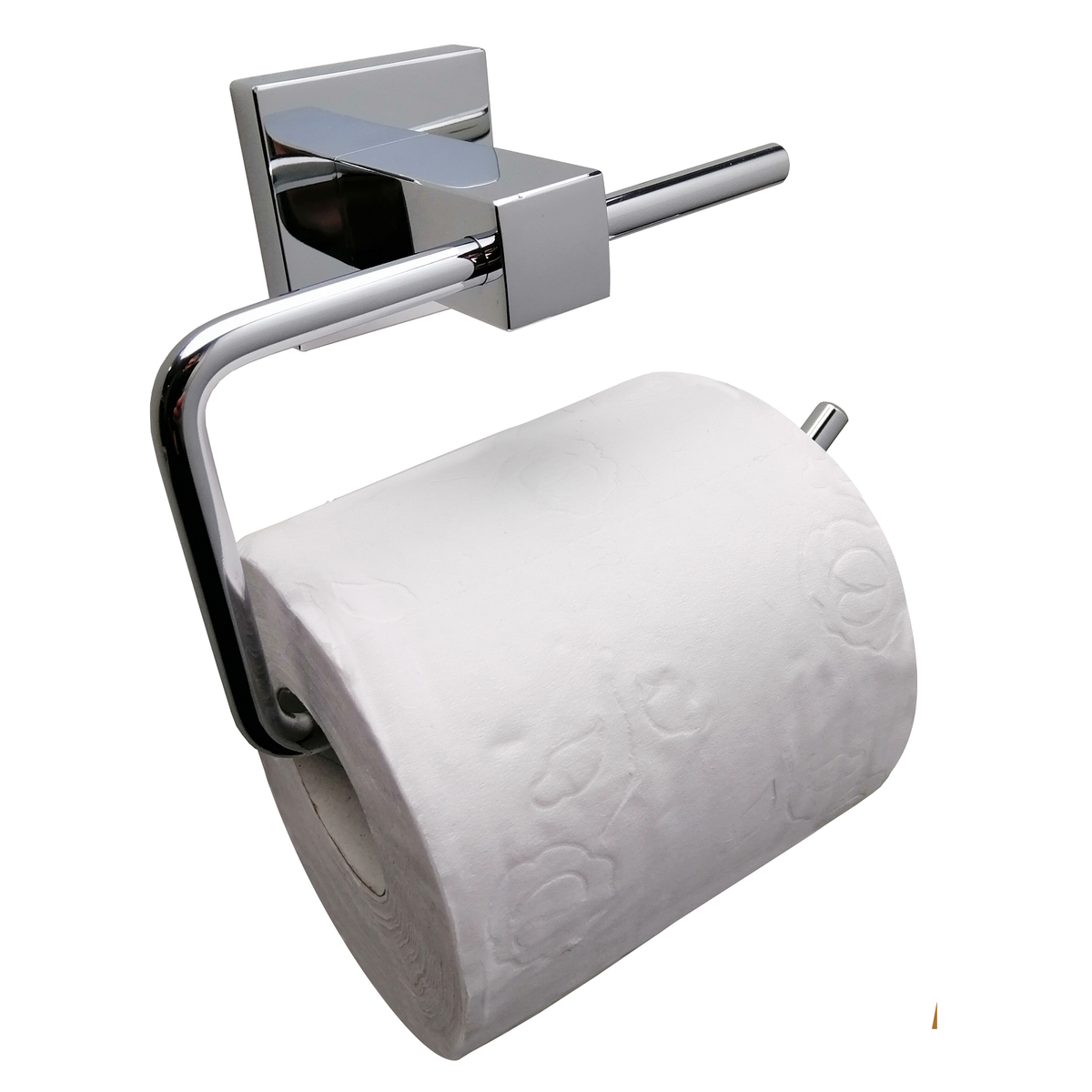 Barelli Piazza Chrome Single Toilet Roll Holder - 1 Roll - 90mm x 145mm - SuperSaverAU - view 2