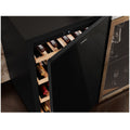 Vintec 35 Bottle Single Zone Wine Fridge - Black, UV-Protected Glass Door, UV-Free LED Lighting - VWS830FAS-X