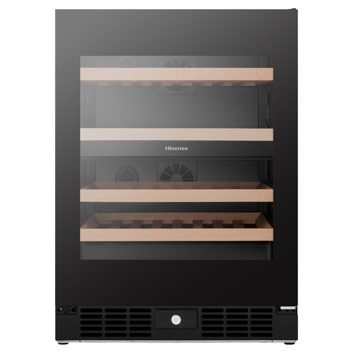 Hisense Dual Zone Wine Cabinet - Black - Triple Glazed - Vivino and ConnectLife - HRWC46B