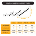 Peak Products 1-Tread Steel Stair Stringer - Black